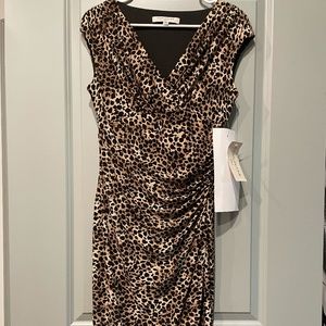 Leopard print Size 6 Evan Picone Dress NWT